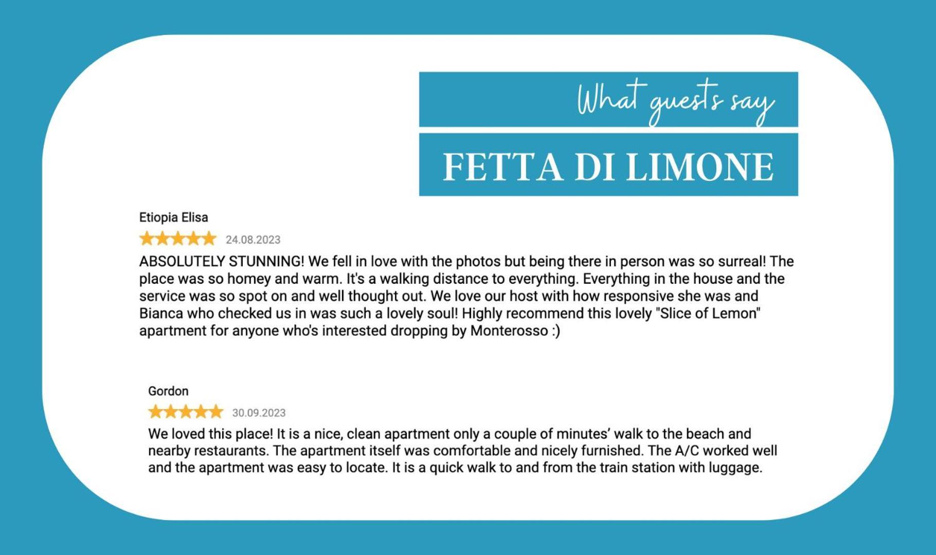 Fetta Di Limone Apartment With Ac And Patio Monterosso al Mare Exterior foto